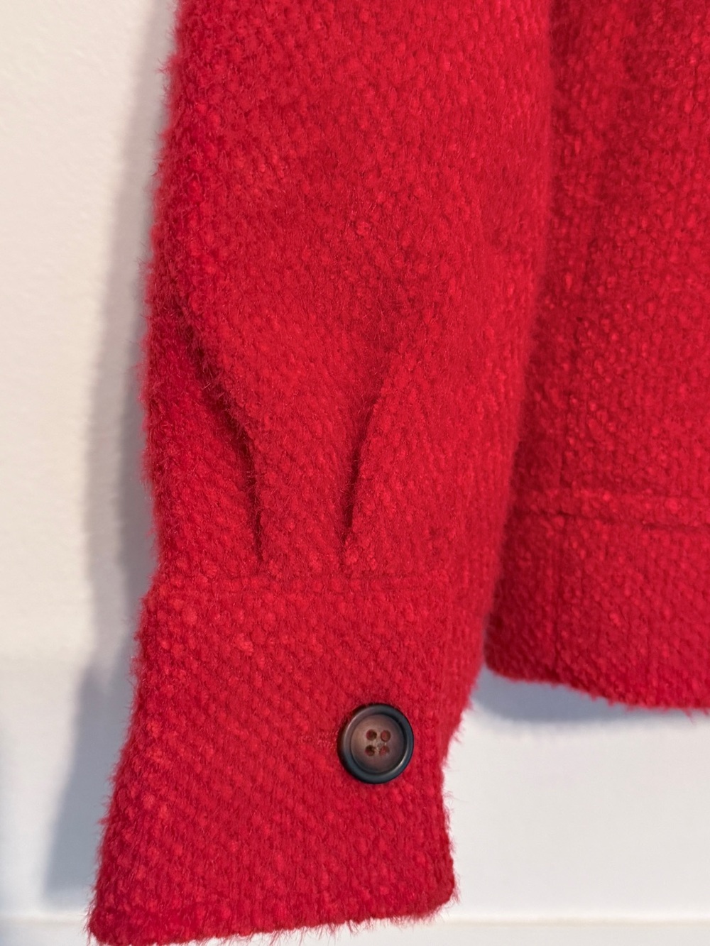 Tribal Red Textured Button-Front Jacket - Picture 6 of 6